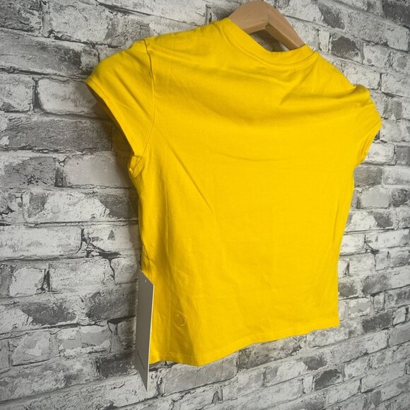 NWT Lululemon Organic Cotton Baby Tee Size Small (Maize Yellow) - Picture 7 of 12